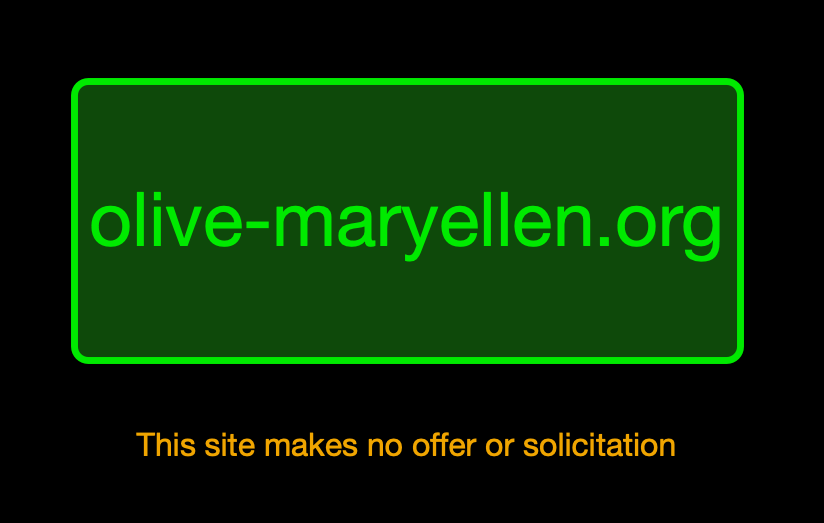 This site makes no offer or solicitation